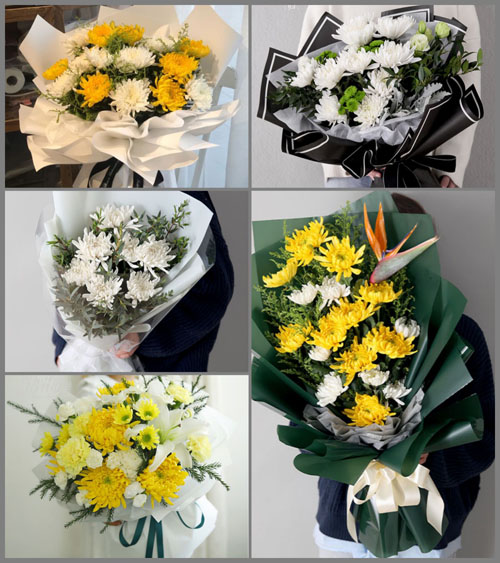 山东莱芜钢城区辛庄镇西泉村白事花束代送